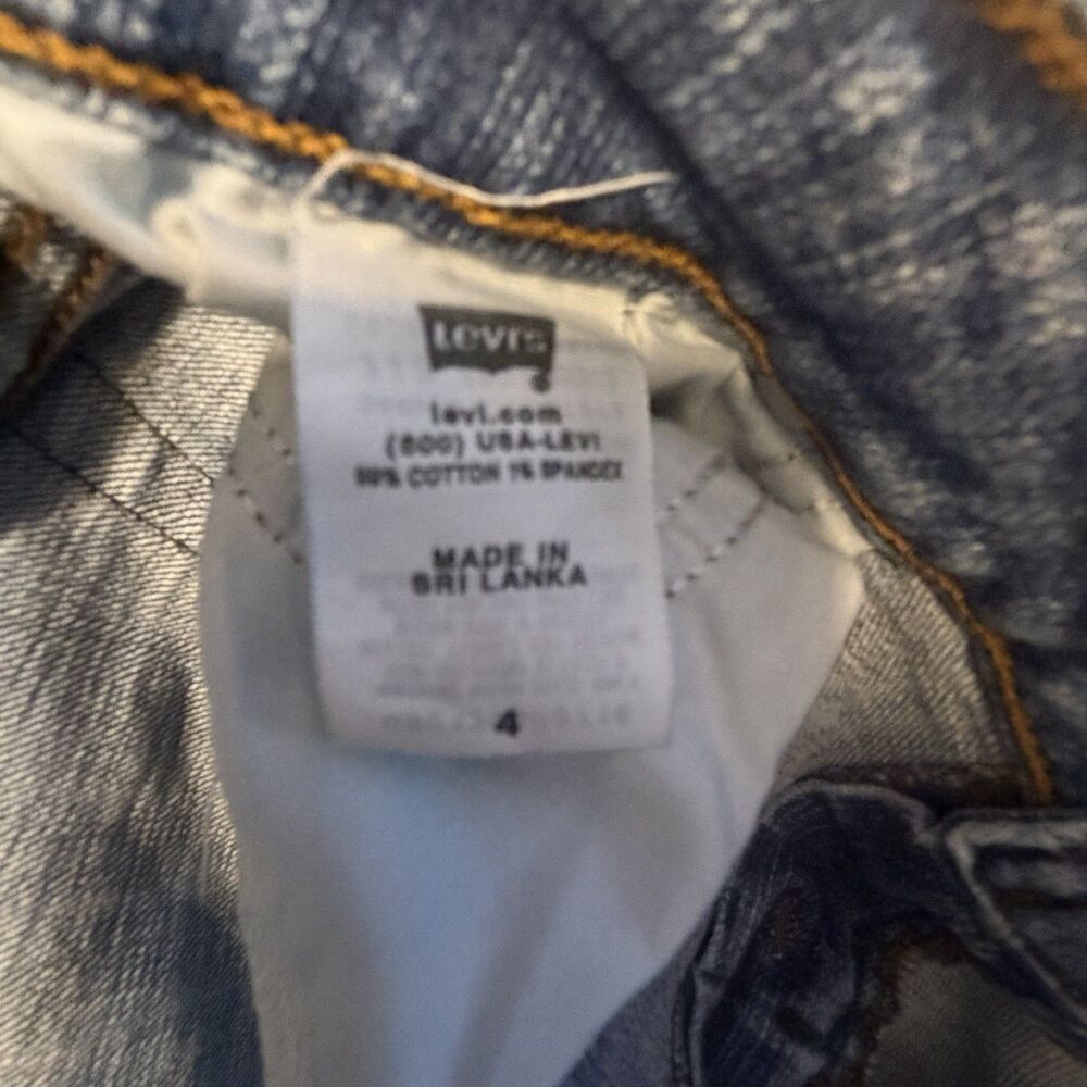 Levi's 545 Capri Jeans Women's Size 4 Medium Wash Denim Cropped Y2K Vintage 2008 - Picture 8 of 15